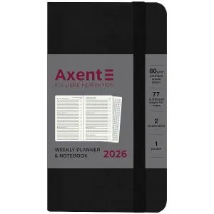Ежедневник датированный 2026 Axent Pocket Strong 90x150 8508-26, Еженедельники датированные - фото 2