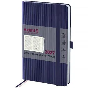 Еженедельник 2027 AXENT Partner Lines 125x195 8515-27, Еженедельники датированные