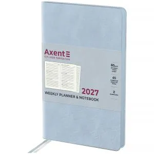 Еженедельник 2027 AXENT Partner Soft Cloud 125x195 8537-27, Еженедельники датированные