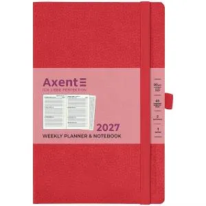 Еженедельник 2027 AXENT Partner Soft Skin 125x195 8509-27, Еженедельники датированные