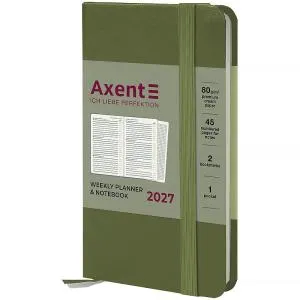 Еженедельник 2027 AXENT Pocket Strong 90x150 8508-27, Еженедельники датированные