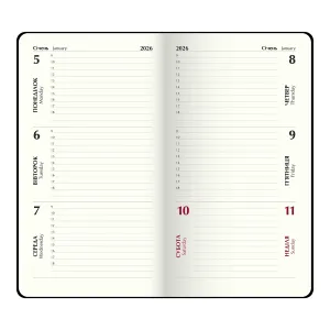 Еженедельник датированный карманный 2026 85x153 мм Buromax LIGHT MORANDI BM.2898, Еженедельники датированные - фото 13