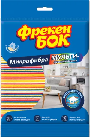 Салфетка ФРЕКЕН БОК многофункциональная микрофибра Умная Экономия 40шт/ящ fb.24922, Тряпки