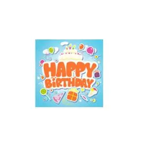 Салфетки Happy Birthday 3 слоя 24х24 см 20 шт Марго 0126205, Салфетки