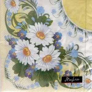 Салфетки Ромашки, 33х33 см, 20 шт, Марго, 0126343