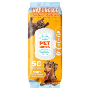 Салфетки влажные NATURELLE для ухода за домашними животными 50шт san.91721, Влажные салфетки
