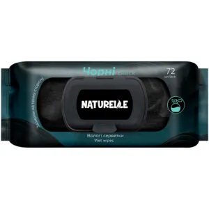 Салфетки влажные NATURELLE универсальные черные Classic 72шт san.91707, Влажные салфетки