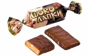 Шоколапки Roshen ПКФ 1кг 7пак 4823077624049, Конфеты