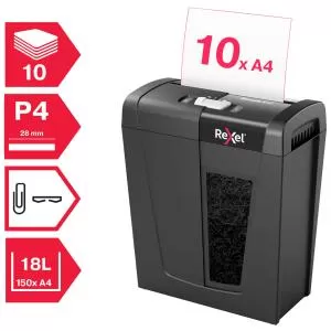 Уничтожитель документов Rexel Secure X10 2020124EU 10л 4х40 мм 18литр - Фото 1