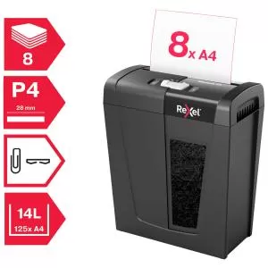 Уничтожитель документов Rexel Secure X8 2020123EU 18л 4х40 мм 14литр - Фото 2