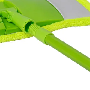 Швабра Buroclean Green Flat Mop металл ручка 70-120 см 41x13 см 10300117, Швабры - фото 1