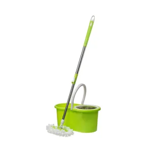 Швабра Buroclean Green з віджимом Spin Mop 2 змінні насадки 10300115, Швабри