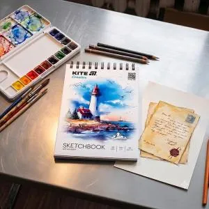 Скетчбук для акварелі Kite A5 20 л спіраль Kite Creative K-1283, Альбоми для малювання - фото 1