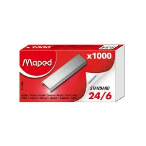 Скобы MAPED №24/6 1000 шт MP.324405, Скобы для степлера