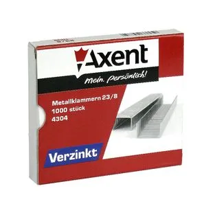 Скобы для степлера Pro №23/8 1000 шт Axent 4304-А - Фото 1