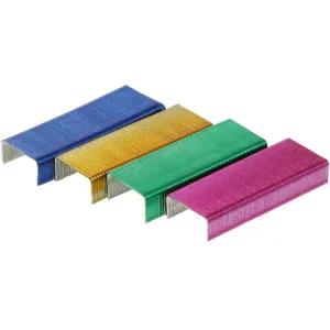 Скоби Buromax №24/6 кольорові BM.4422, Скоби для степлера - фото 1