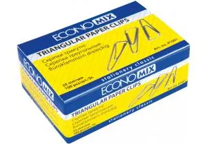 Скрепки 25 мм 100 штук Economix E41001, Скрепки