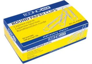 Скріпки 50 мм Economix E41010, Скріпки