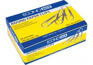 Скрепки округлые 28 мм Economix E41013, Скрепки