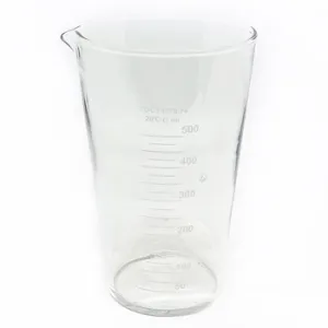 Стакан стеклянный мерный 500мл с делениями 0113610, Мерная посуда