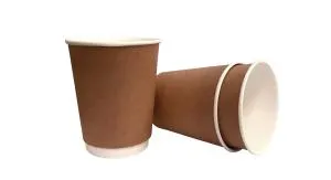 Стакан бумажный Buroclean 270мл двухслойный крафт 25шт/уп 1080039, Одноразовые стаканы