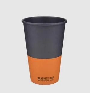 Стакан Buroclean бумажный 340мл GRAPHITE CUP 50штук 1080045, Одноразовые стаканы