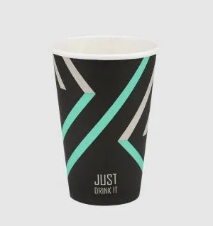Стакан Buroclean паперовий 340мл Just Drink 50штук 1080060, Одноразові стакани