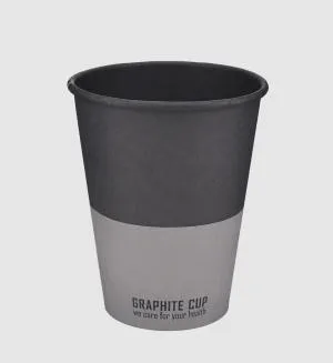 Стакан Buroclean бумажный 400мл GRAPHITE CUP 50штук 1080046, Одноразовые стаканы