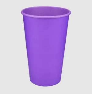 Стакан Buroclean паперовий 500м LAVANDA CUP 50штук 1080054, Одноразові стакани