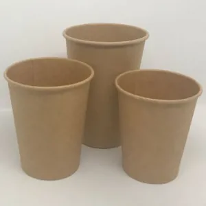 Стакан бумажный, 250 мл, 50 штук, КРАФТ, 0110177, Одноразовые стаканы