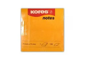 Стікери 75х75 100л Kores K47084 помаранчевий