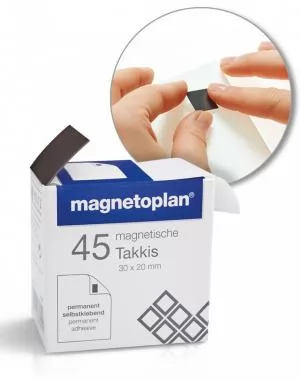 Стікери-самоклейки магнітні 30x20 Magnetoplan Takkis Set 15503