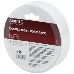 Скотч AXENT двухсторонний 24ммx2м вспененный 1 шт 3115-A, Скотч