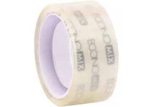Лента клейкая Economix канцелярская 18 мм x 10 м прозрачная E40821, Скотч