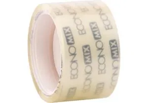 Скотч Economix канцелярский 24 мм x 10 м прозрачный E40823, Скотч
