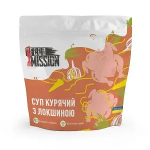 Куриный суп с лапшой FOOD MISSION fomi.0001, Сублимированные продукты