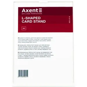 Табличка информационная L-образная, A5, полистирол + акриловое стекло AXENT 6251 - Фото 2