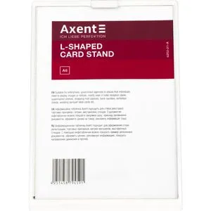 Інформаційна Табличка L-подібна, A6, полістирол + акрилове скло AXENT 6252 - Фото 2