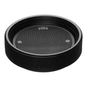 Одноразовая тарелка черная Buroclean EuroStandart 220мм 25шт 1080125, Одноразовые тарелки