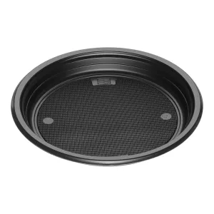 Одноразовая тарелка черная Buroclean EuroStandart 220мм 25шт 1080125, Одноразовые тарелки - фото 1