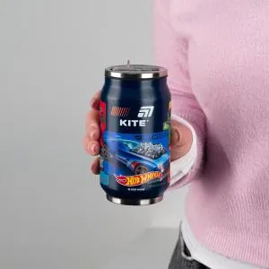 Термочашка Kite з трубочкою 350мл HW HW25-1263, Дитячий посуд - фото 1
