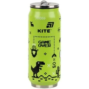 Термочашка Kite с трубочкой 500мл Game over K25-1264-1, Детская посуда - фото 7