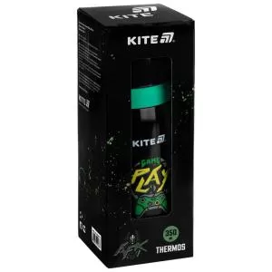 Термос 350 мл Kite Cyber K25-301-1 чорний - Фото 1