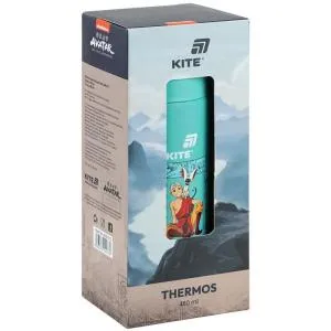 Термос Kite 480 мл AV бирюзовый AV25-312, Детская посуда - фото 4