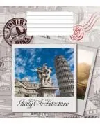 Зошит А5 96арк клітина 2608к Італійська архітектура ТА5.9611.2608 до - Фото 2