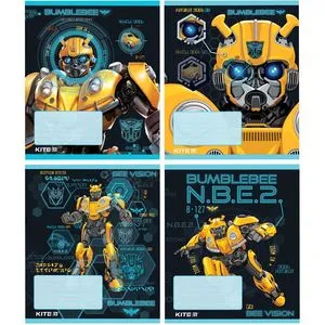 Тетрадь школьная Transformers BumbleBee Movie 12 листов клетка Kite TF19-232