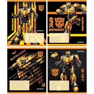 Тетрадь школьная Transformers BumbleBee Movie 12 листов в линию Kite TF19-234