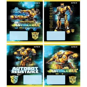 Тетрадь Transformers BumbleBee Movie 12 листов в косую линию Kite TF19-235