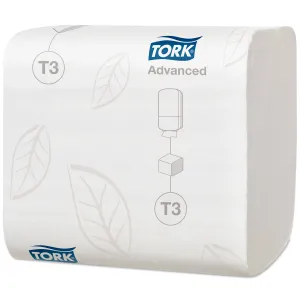 Листовая туалетная бумага Tork Advanced 252 листа 2 слоя 114277, Туалетная бумага