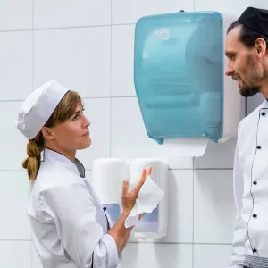 Держатель Tork автоматический для полотенец в рулонах для зон с повышенной влажностью 651420, Держатели для полотенец (Диспенсеры) - фото 6